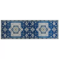 Dywany - Lumarko Dywan 80 x 240 cm niebiesko-beżowy PARVAKADLI - miniaturka - grafika 1