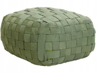 Fotele i krzesła ogrodowe - Beliani Puf ogrodowy 50 x 50 cm zielony BODLA - miniaturka - grafika 1