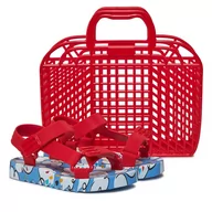 Buty dla dziewczynek - Sandały Melissa Mini Melissa Playtime Inf 35691 Blue/Red AS631 - miniaturka - grafika 1