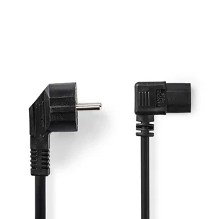 Nedis CEGL10020BK20 kabel zasilające Czarny 2 m Wtyczka zasilająca typu F IEC 320 - Kable komputerowe i do monitorów - miniaturka - grafika 1
