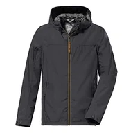 Kurtki męskie - G.I.G.A. DX Męska kurtka softshell/kurtka outdoorowa z kapturem - GS 9 MN SFTSHLL JCKT, antracyt, S, 38213-000 - miniaturka - grafika 1