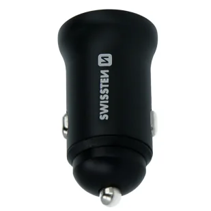 SWISSTEN Czarna Ładowarka samochodowa 1xUSB 1xUSB-C 36W - Ładowarki samochodowe - miniaturka - grafika 6