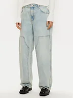Spodnie damskie - HUGO Jeansy Getara_2_B 50531711 Niebieski Baggy Fit - miniaturka - grafika 1