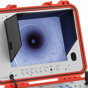 Endoskop kamera diagnostyczna inspekcyjna 18 LED LCD 10 cali SD 20 m - Odwodnienia, kanały i akcesoria - miniaturka - grafika 4