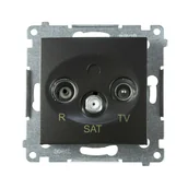 Gniazdka elektryczne - Kontakt Simon Gniazdo RTV / SAT końcowe SIMON54 antracyt - miniaturka - grafika 1