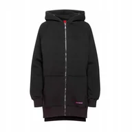 Bluzy damskie - BLUZA damska z KAPTUREM rozpinana DRESOWA długa CAMPUS ECLIPSE oversize S/M - miniaturka - grafika 1
