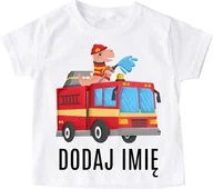 Koszulki dla dziewczynek - koszulka z WOZEM STRAŻACKIM DLA CHŁOPCZYKA - miniaturka - grafika 1