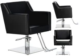Fotel fryzjerski hydrauliczny obrotowy z podnóżkiem do salonu fryzjerskiego krzesło fryzjerskie Tina - Fotele fryzjerskie - miniaturka - grafika 1