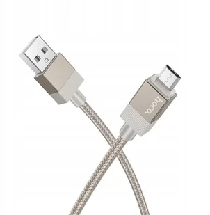 Kabel USB A do Micro USB Hoco 2,4A 1 m X110 złoty - Kable USB - miniaturka - grafika 1