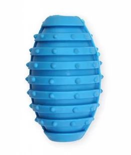 PET NOVA Pet Nova Piłka rugby miętowa RugbyBall z dzwonkiem niebieska 10cm PPTN024 - Zabawki dla psów - miniaturka - grafika 1
