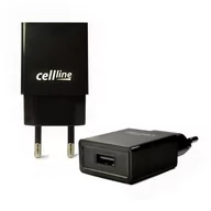 Ładowarki do telefonów - Cellline Cellline Ładowarka sieciowa 1xUSB 1A czarna CEL000001 - miniaturka - grafika 1