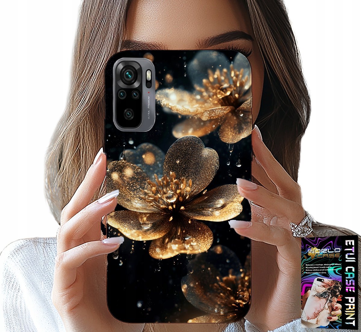 ETUI DO XIAOMI NOTE 10 / 10S - PIĘKNE WZORY KWIATÓW, PLECKI, FUTERAŁ