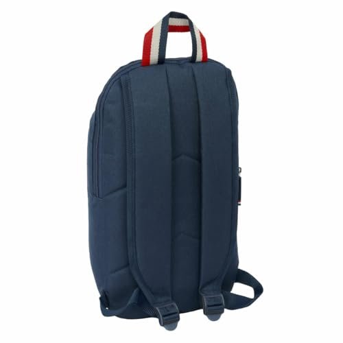 Safta EL GANSO ECLIPSE - Mini plecak do codziennego użytku, idealny dla dzieci w różnym wieku, wygodny i wszechstronny, jakość i wytrzymałość, 22 x 10 x 39 cm, Granatowy, M, Casual