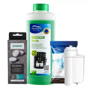 Zestaw Bosch - Filtr Al-Inte, Odkamieniacz Aqualogis Verde 500ml, Siemens TZ80001 Tabletki Czyszczące - Akcesoria i części do ekspresów do kawy - miniaturka - grafika 1