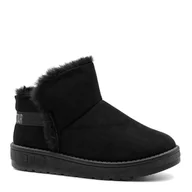 Botki damskie - Czarne ocieplone botki BIG STAR BSKK274622 - Neścior - miniaturka - grafika 1