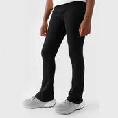 Legginsy - Legginsy Dziewczęce Spodnie 4F Dzianinowe Czarne 4FJWAW24TTIGF171 Czarny 164 - miniaturka - grafika 1