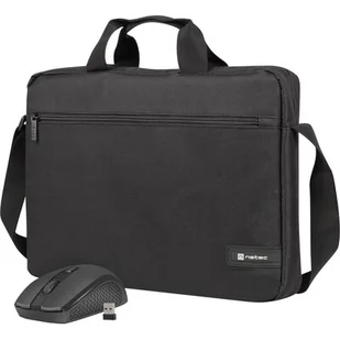 NATEC Torba do laptopa Wallaroo 2 15.6inch z myszką bezprzewodową - Torby na laptopy - miniaturka - grafika 1