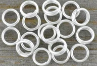 Biżuteria - akcesoria - [301007] Ogniwka sprężynki 4mm kolor srebra 200szt - miniaturka - grafika 1