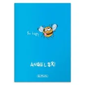 Zeszyty szkolne - Herlitz Zeszyt A5 Eco PP Język Angielski kratka 60 kartek 5 szt. - miniaturka - grafika 1