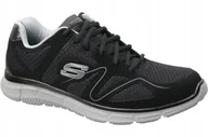 Buty sportowe męskie - Buty sportowe męskie Skechers Satisfaction 58350-BKGY r. 43 - miniaturka - grafika 1