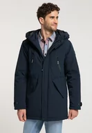 Kurtki męskie - Mustang Dietmar H Parka Męska Kurtka Puchowa Zimowa Dark Sapphire 1008739 4136-L - miniaturka - grafika 1