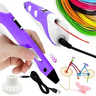 Długopisy 3D - CoolStaff Długopis 3D Magiczny Pen Drukarka Zabawki Dla Dzieci Wkłady Filament PLA - miniaturka - grafika 1