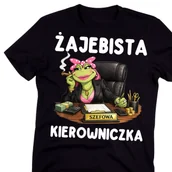 Koszulki i topy damskie - Koszulka dla kierowniczki - ŻAJEBISTA KIEROWNICZKA - miniaturka - grafika 1