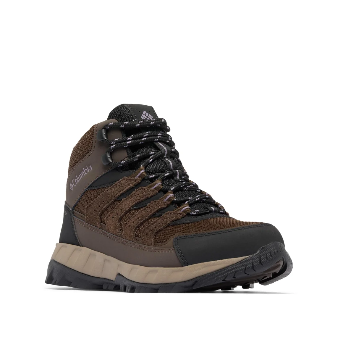 Columbia Damskie buty trekkingowe Strata Trail Mid Waterproof Mid Rise Trekking i Turystyczne Buty Cordovan, Granite Fioletowe, 7, Cordovan Granit F..