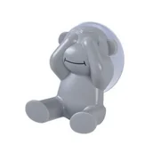Wieszaki łazienkowe - Wieszaczek Style małpa szary na przyssawkę - miniaturka - grafika 1