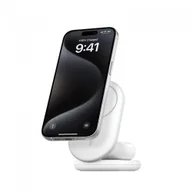 Ładowarki do telefonów - Magnetyczna podstawka ładująca BOOSTCHARGE 2w1 Qi2 15W biała składana - miniaturka - grafika 1