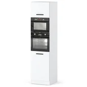 Szafki kuchenne - Szafka kuchenna słupek modułowy nowoczesny stojący blande 60cm biały mat - miniaturka - grafika 1