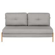 Sofy i kanapy - Beliani Sofa rozkładana tapicerowana jasnoszara EDLAND - miniaturka - grafika 1