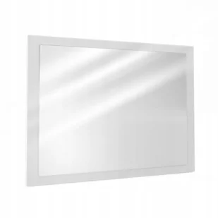 LUSTRO ŚCIENNE Vicco prostokąt 60 x 45 mm białe DREWNIANE - Lustra - miniaturka - grafika 1