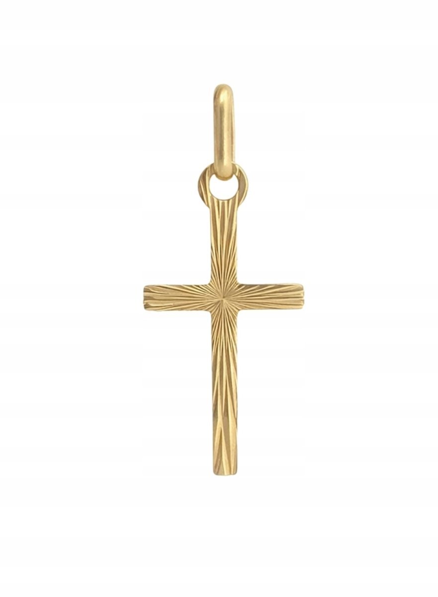 Zawieszka promienisty krzyż ze złota pr. 585, 14K