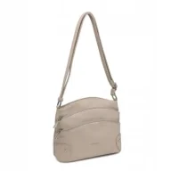 Torebki damskie - Zgrabna Beżowa Listonoszka Luigisanto Praktyczna Torebka Skóra Eko - miniaturka - grafika 1