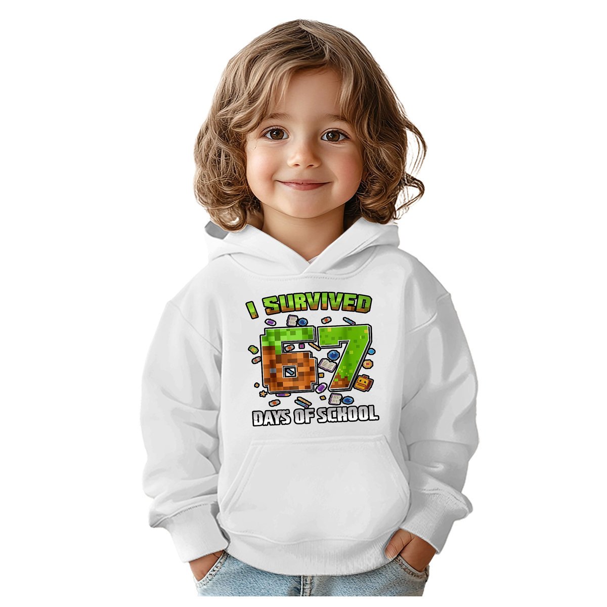 BLUZA DZIECIĘCA Z KAPTUREM 67 SIX SEVEN VIRAL 104 DLA DZIECKA PREZENT