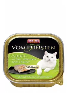 Animonda Vom Feinsten Adult z nadzieniem 6 x 100 g Indyk pierś z kurczaka i zioła - Mokra karma dla kotów - miniaturka - grafika 1
