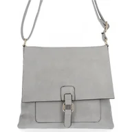 Torebki damskie - BEE BAG Stylowa Torebka Damska Listonoszka Siena Jasno Szara - miniaturka - grafika 1