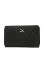 Portfele - Calvin Klein Mały Portfel Damski Ck Daily Medium Bifold_Mono K60K612824 Czarny - miniaturka - grafika 1