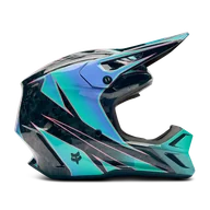 Kaski motocyklowe - Kask Cross FOX V3 RS Canvas AquaM - miniaturka - grafika 1