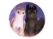 Ciasta i półprodukty do ciast - Dekoracyjny opłatek tortowy Jak wytresować smoka 3 - 20 cm - miniaturka - grafika 1