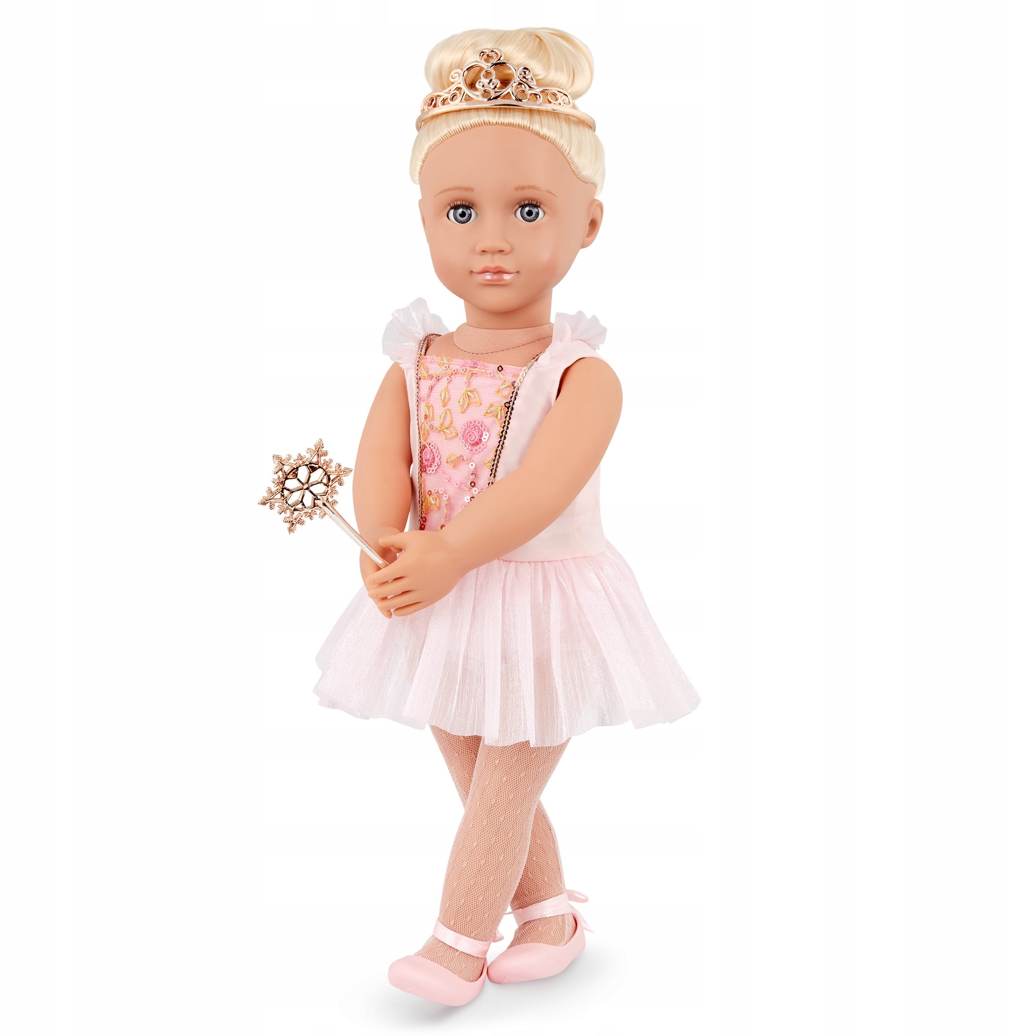 Lalka w stroju baletnicy Lalia 46cm tancerka tiara różdżka Our Generation