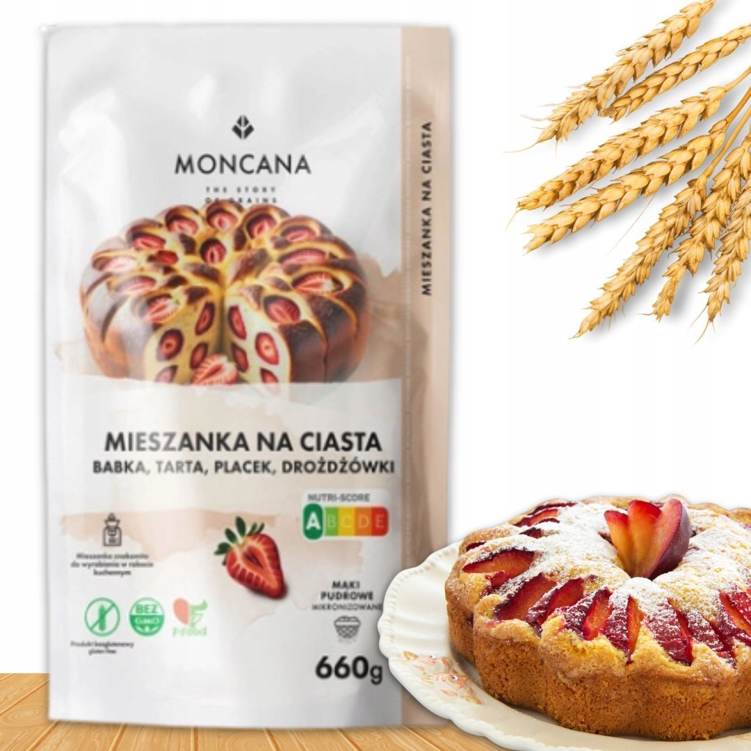 Mieszanka Bezglutenowa Do Ciast Moncana 660G Babki, Tarty, Mazurki