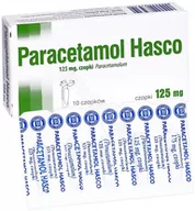 Leki przeciwbólowe - Aflofarm PARACETAMOL 125 mg 10 czopków 6113481 - miniaturka - grafika 1