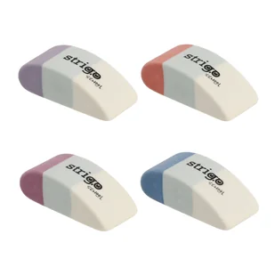 Gumka do ścierania do szkoły do biura Strigo Classic w 4 kolorach - Gumki biurowe - miniaturka - grafika 1