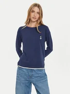 Piżamy damskie - United Colors Of Benetton Koszulka piżamowa 3Y5E3M063 Granatowy Regular Fit - miniaturka - grafika 1