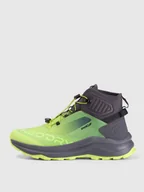 Buty trekkingowe męskie - 4F Wysokie buty trekkingowe PAG 2 z membraną męskie - zielone 46 - miniaturka - grafika 1