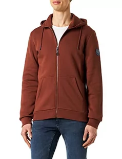 Dolomite Męska kurtka z kapturem z logo, brązowy Pecan, 3XL, Brązowy pekan, 3XL - Kurtki męskie - miniaturka - grafika 1