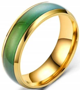 Złoty Pierścień Zmienia Kolor Termochromatyczny - Pierścionki - miniaturka - grafika 1