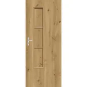 Drzwi wewnętrzne - Skrzydło drzwiowe ZETA dąb górski pełne 80 P - miniaturka - grafika 1